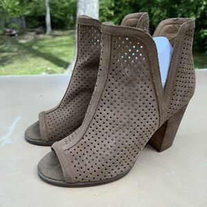 Lucky Brand Open Toe Women’s Shoes Sz 9M Leather Upper LP Larise 3.5" Heel